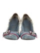 Louis Vuitton 2010 Monogram Denim Rosa Ballet Flats