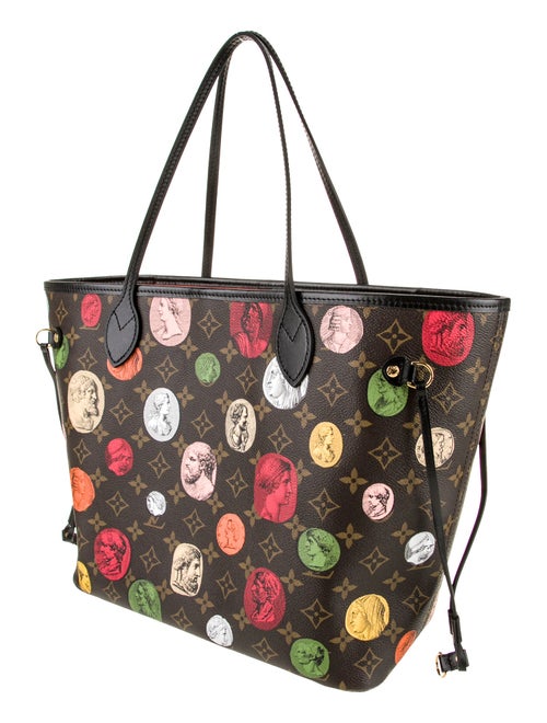 Louis Vuitton x FORNASETTI LV Monogram Cameo Neverfull w/Pouch MM