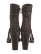 Louis Vuitton Suede Printed Sock Boots