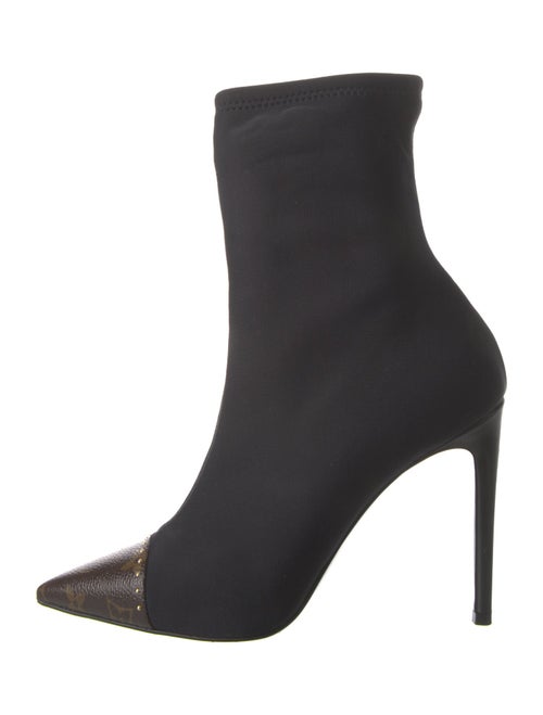 Louis Vuitton LV Monogram Studded Accents Sock Boots