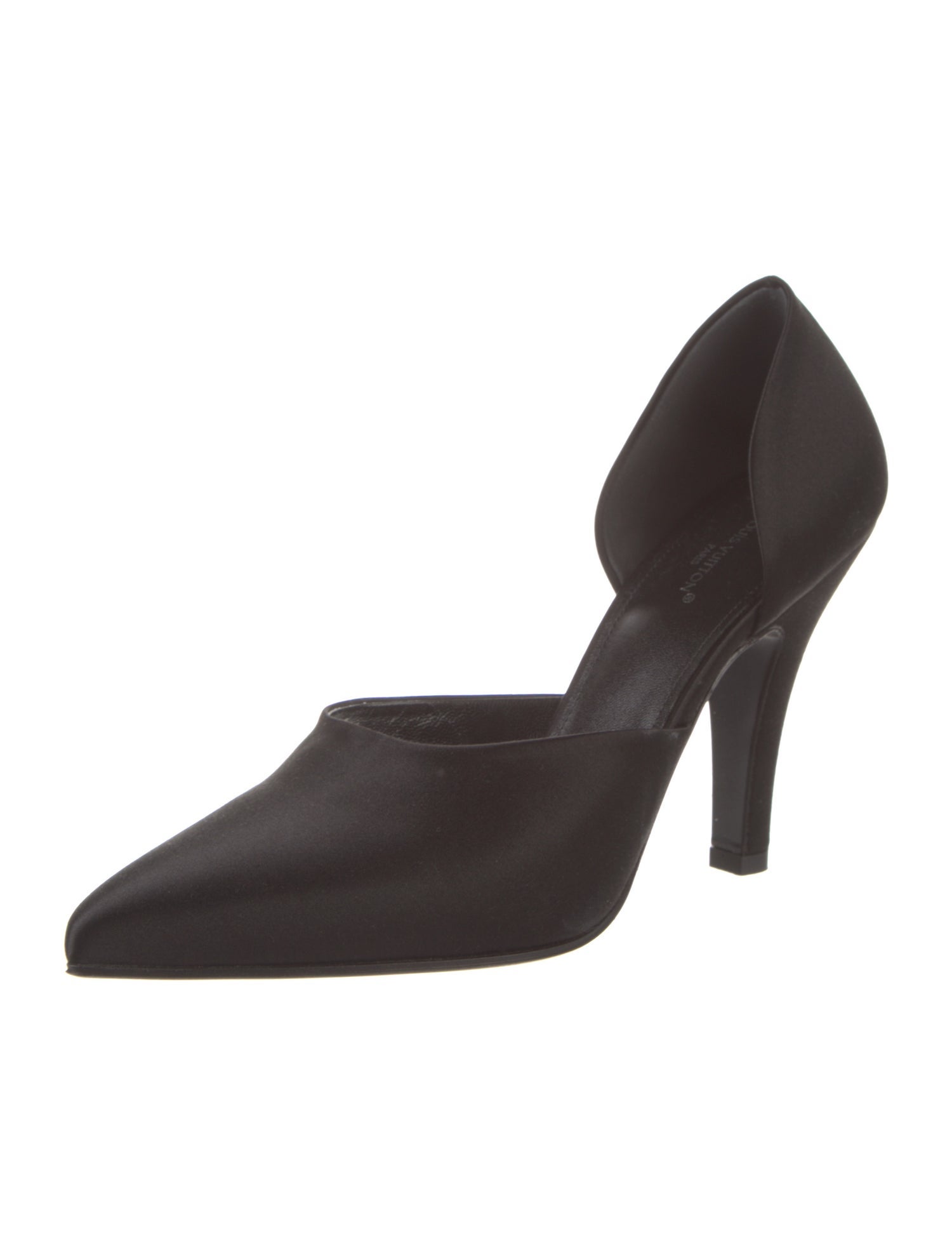 Louis Vuitton LV Monogram Satin D'Orsay Pumps