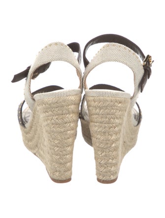 Louis Vuitton Printed Studded Accents Espadrilles