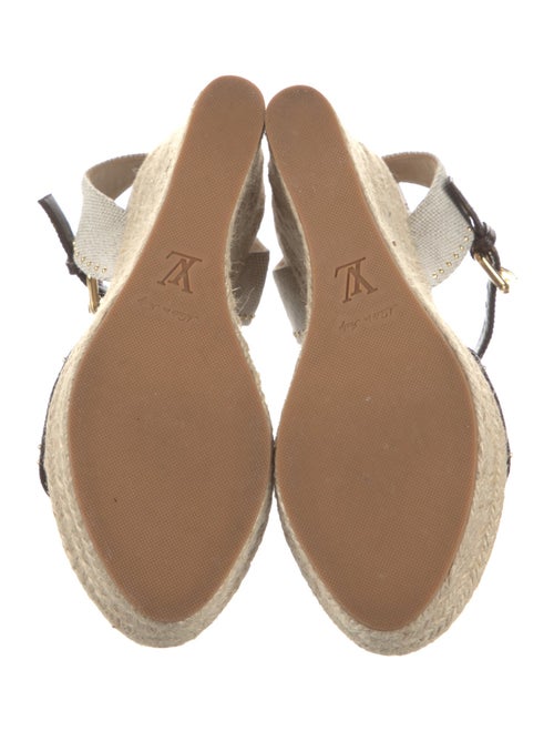 Louis Vuitton Printed Studded Accents Espadrilles