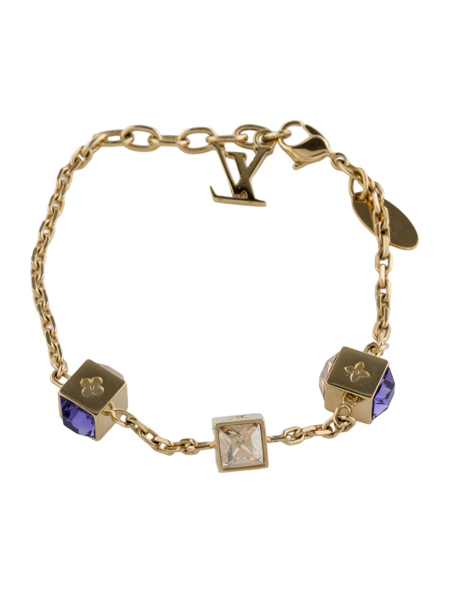 Louis Vuitton Crystal Gamble Station Bracelet