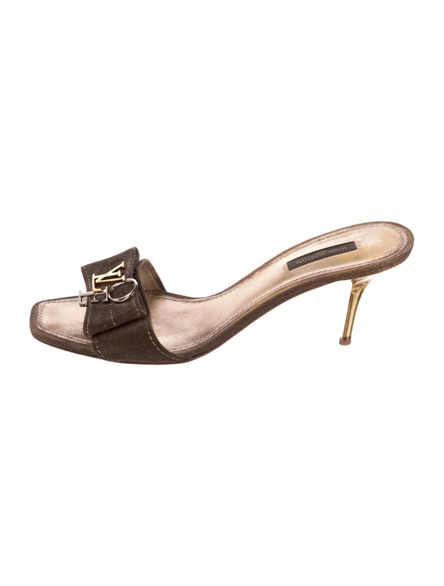 Louis Vuitton Signature Logo Canvas Slides