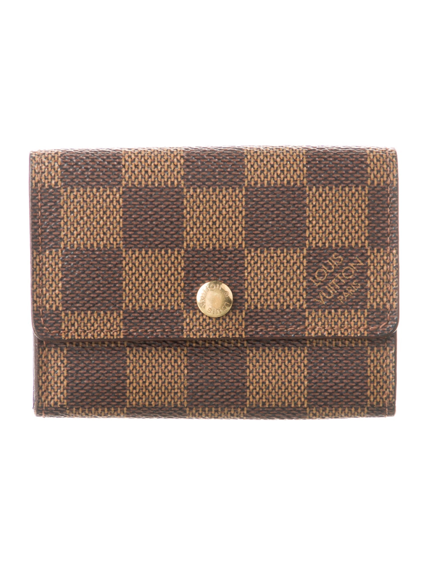 Louis Vuitton Damier Ebene Pattern Coated Canvas Key Holder