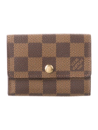 Louis Vuitton Damier Ebene Pattern Coated Canvas Key Holder