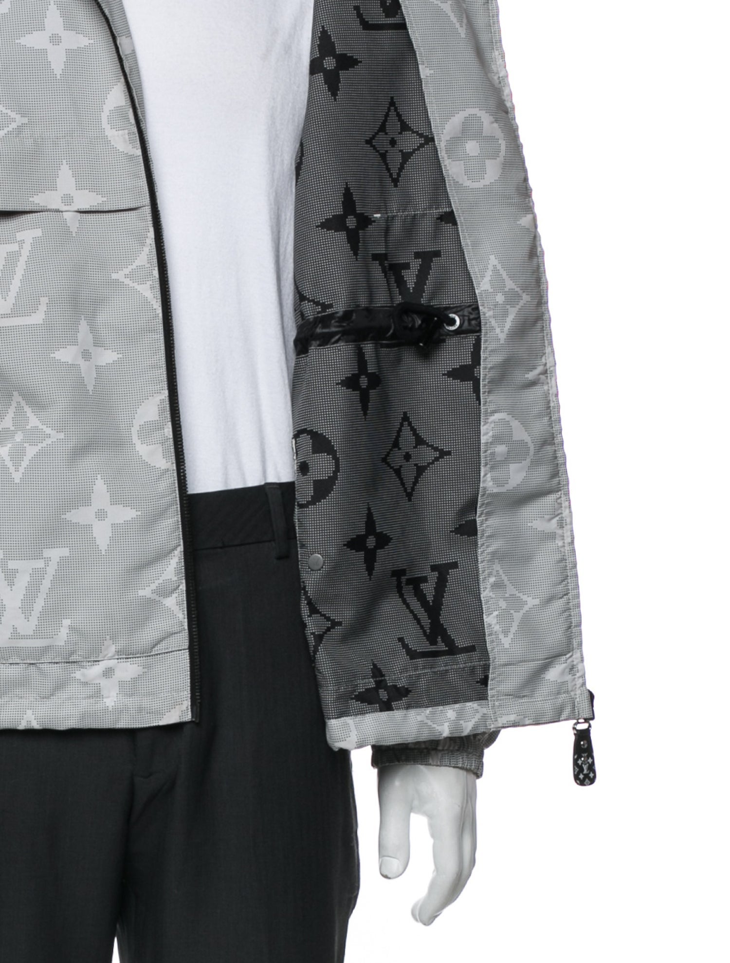 Louis Vuitton 2023 'Inverted Mahina' Faux Fur Jacket