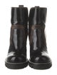 Louis Vuitton Monogram Pattern Leather Boots