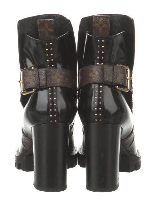 Louis Vuitton Monogram Pattern Leather Boots