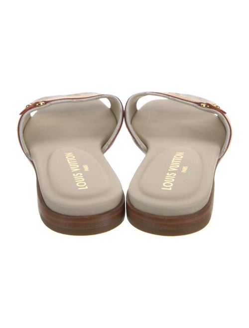 Louis Vuitton LV Monogram Leather Slides