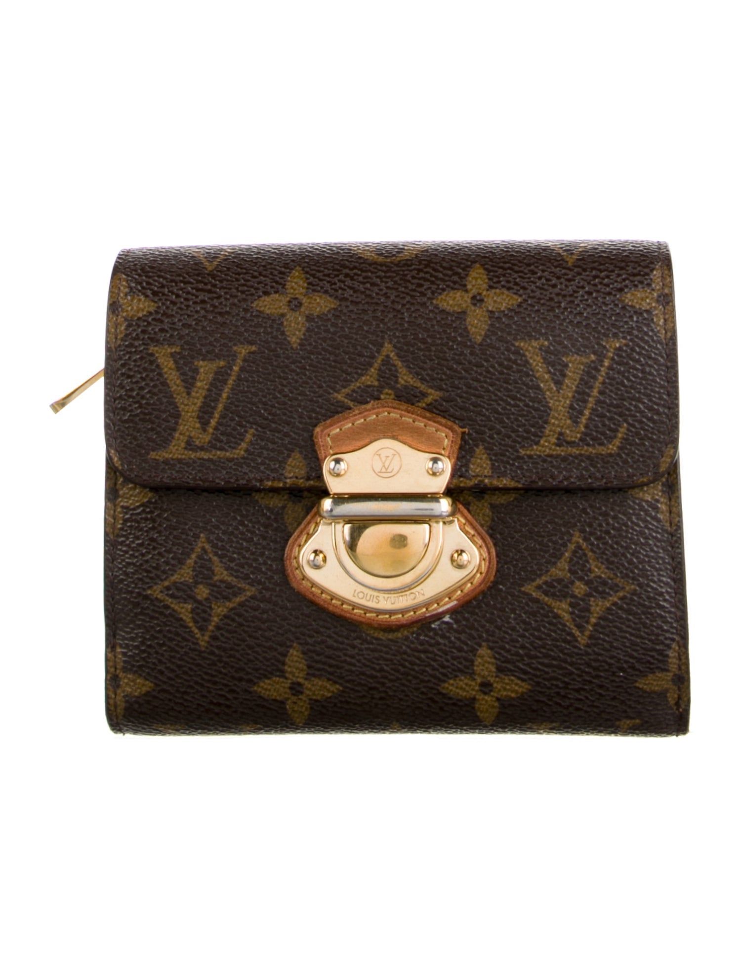 Louis Vuitton LV Monogram Coated Canvas Joey Wallet