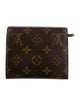 Louis Vuitton LV Monogram Coated Canvas Joey Wallet
