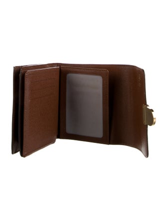 Louis Vuitton LV Monogram Coated Canvas Joey Wallet