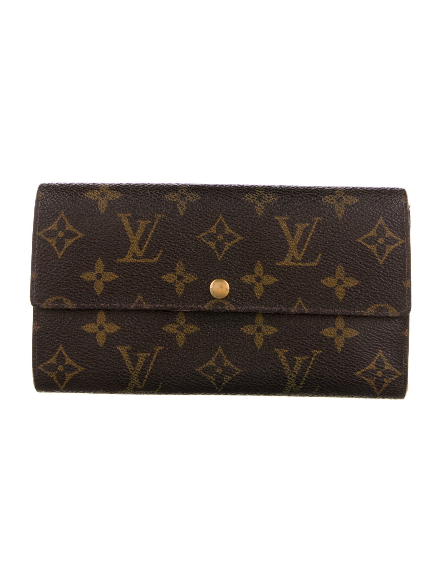 Louis Vuitton Monogram Pattern Coated Canvas Wallet