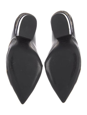 Louis Vuitton Leather Printed Mules