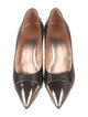 Louis Vuitton LV Monogram Leather Trim Embellishment Pumps