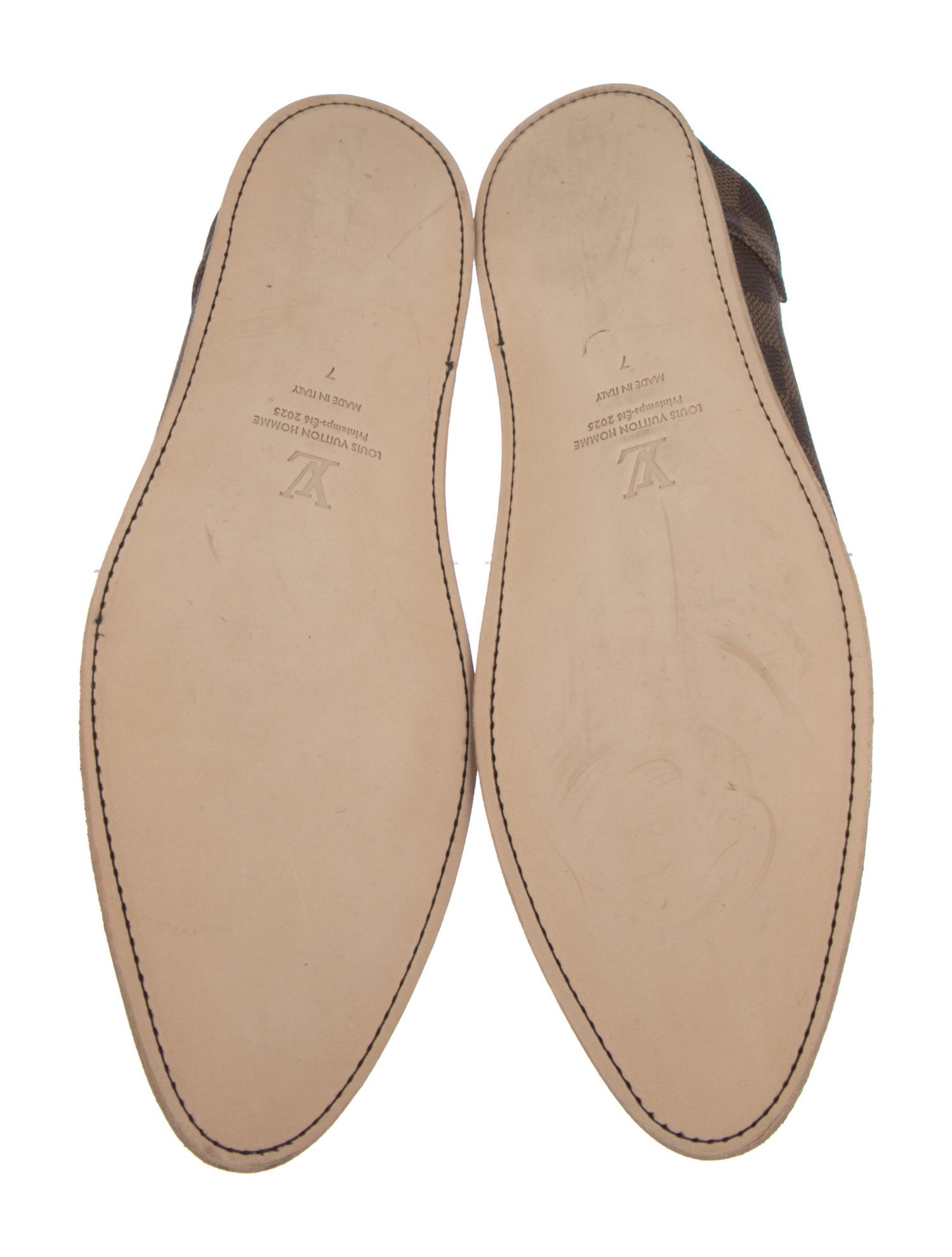 Louis Vuitton Plaid Print Mules