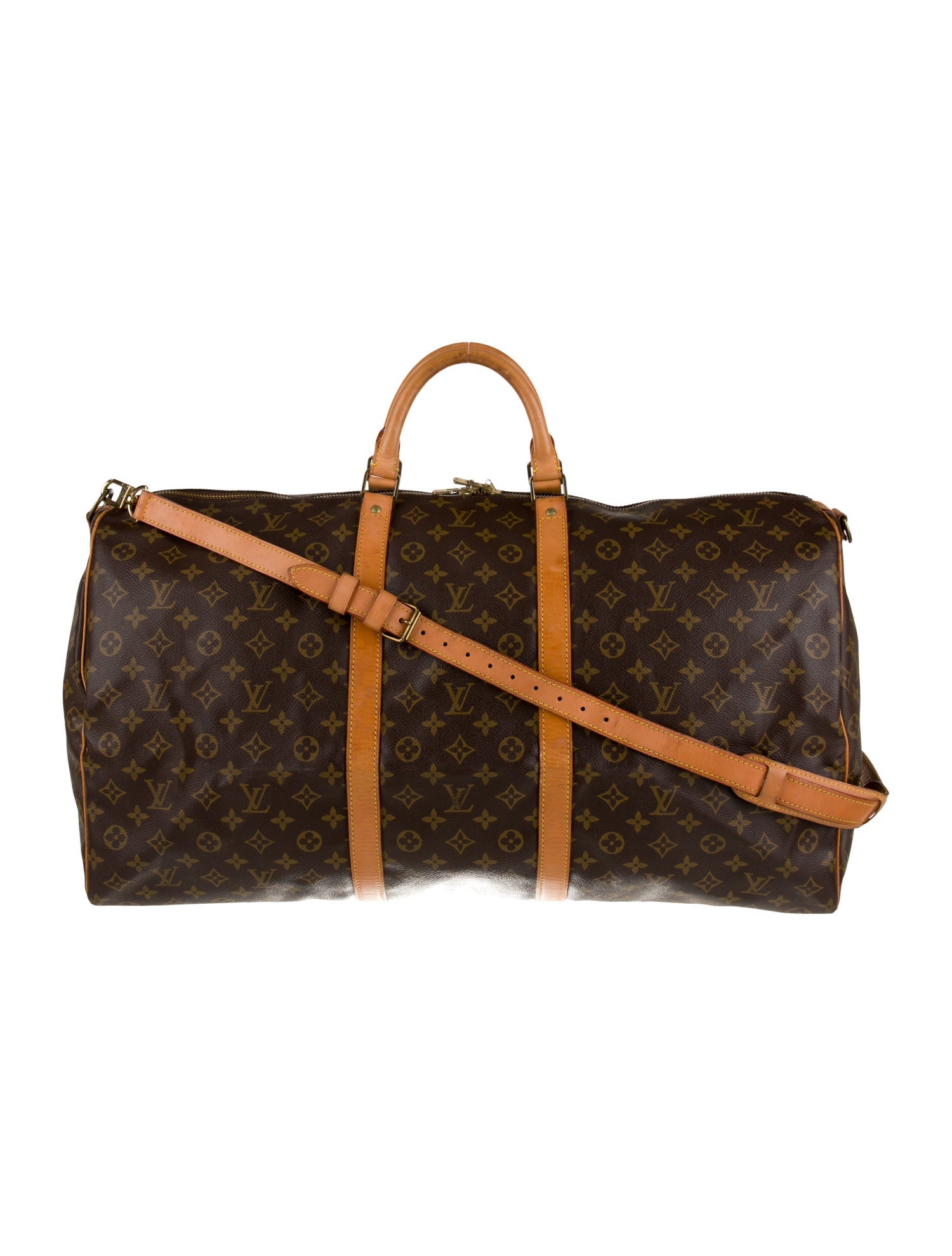 Louis Vuitton LV Monogram Keepall Bandouliere 60 Vintage