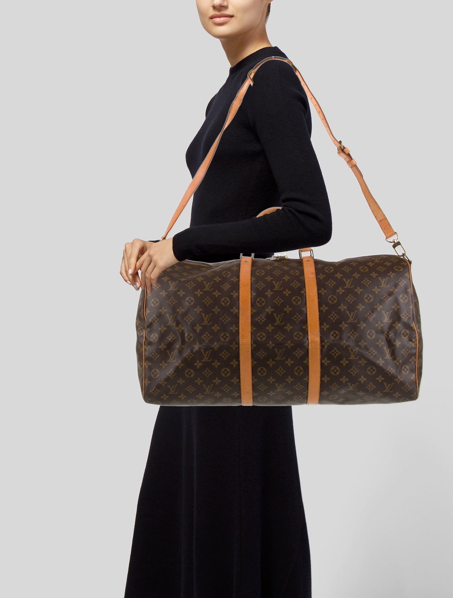 Louis Vuitton LV Monogram Keepall Bandouliere 60 Vintage