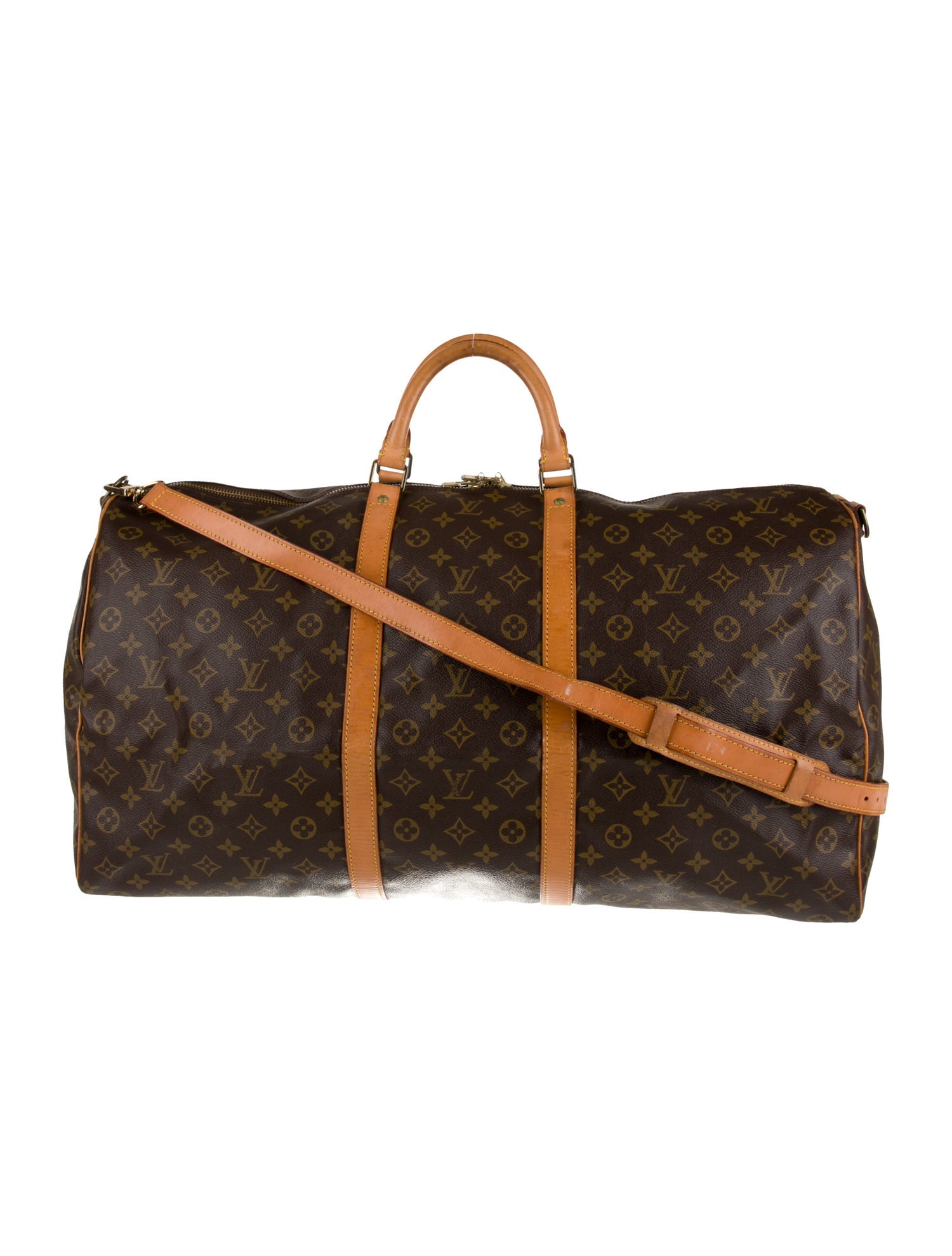 Louis Vuitton LV Monogram Keepall Bandouliere 60 Vintage