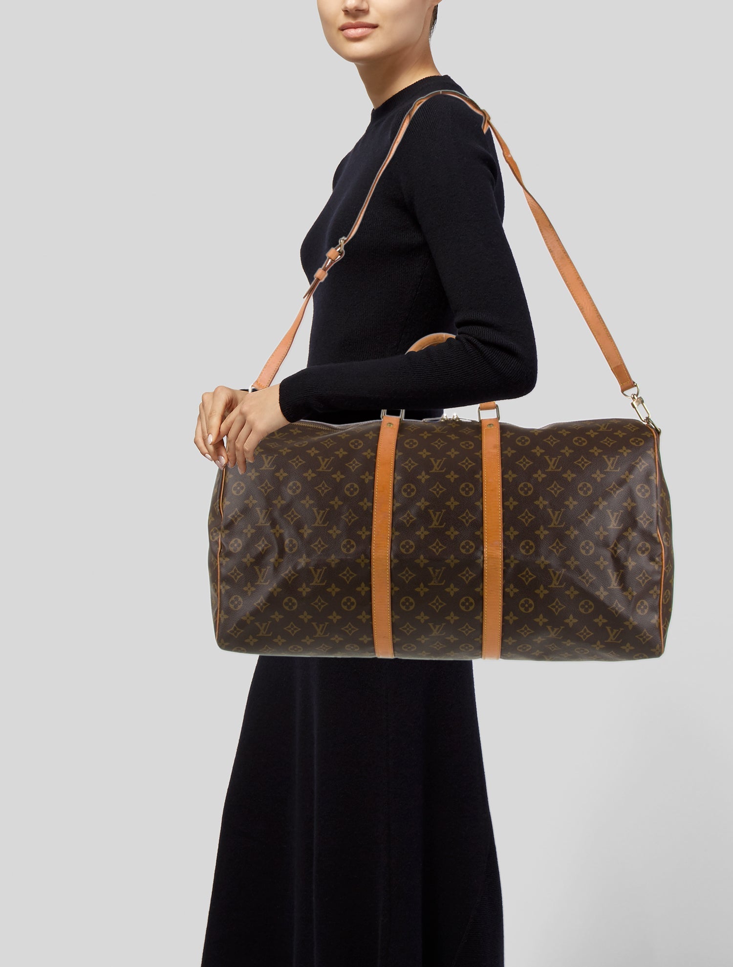 Louis Vuitton LV Monogram Keepall Bandouliere 60 Vintage