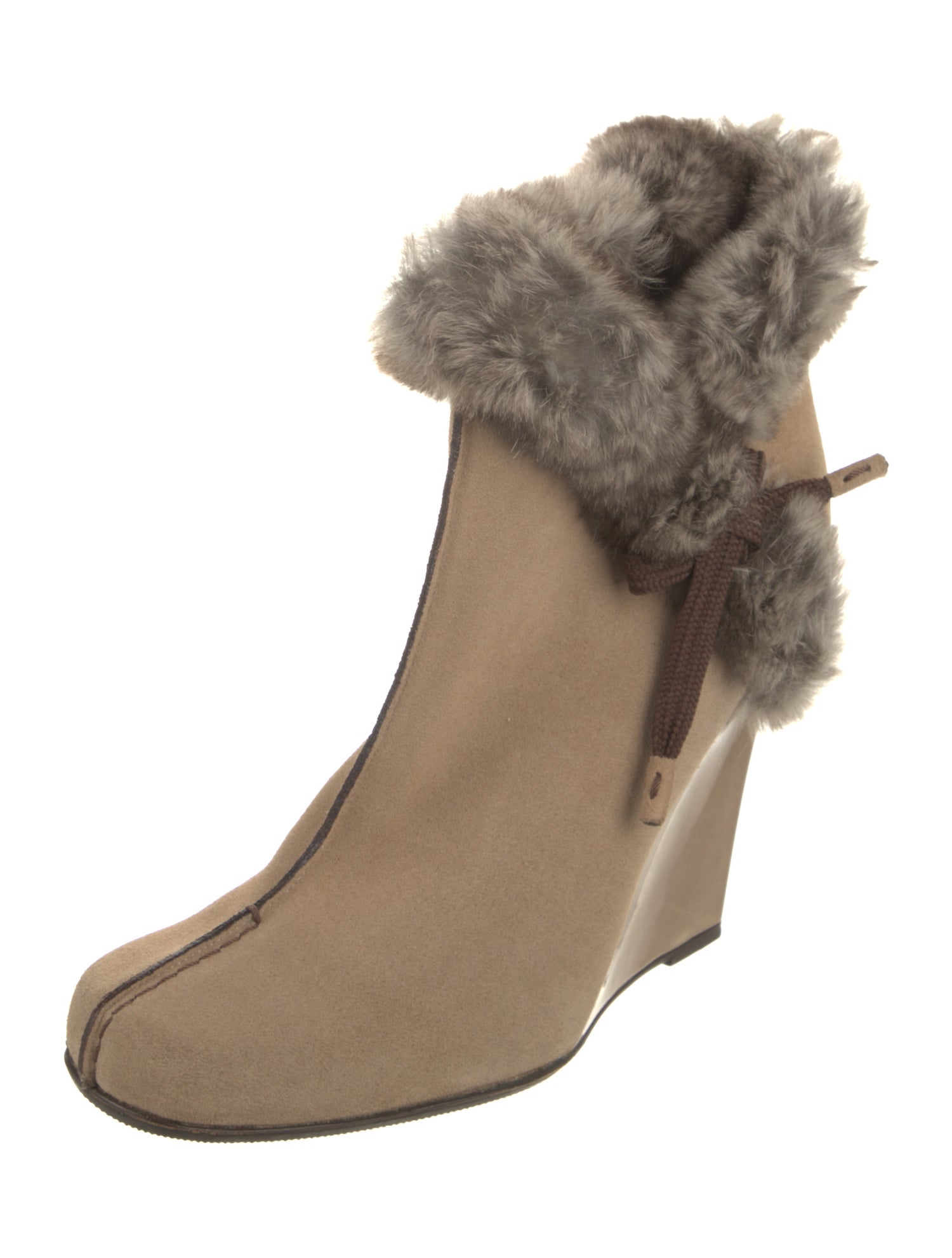 Louis Vuitton Suede Colorblock Pattern Boots