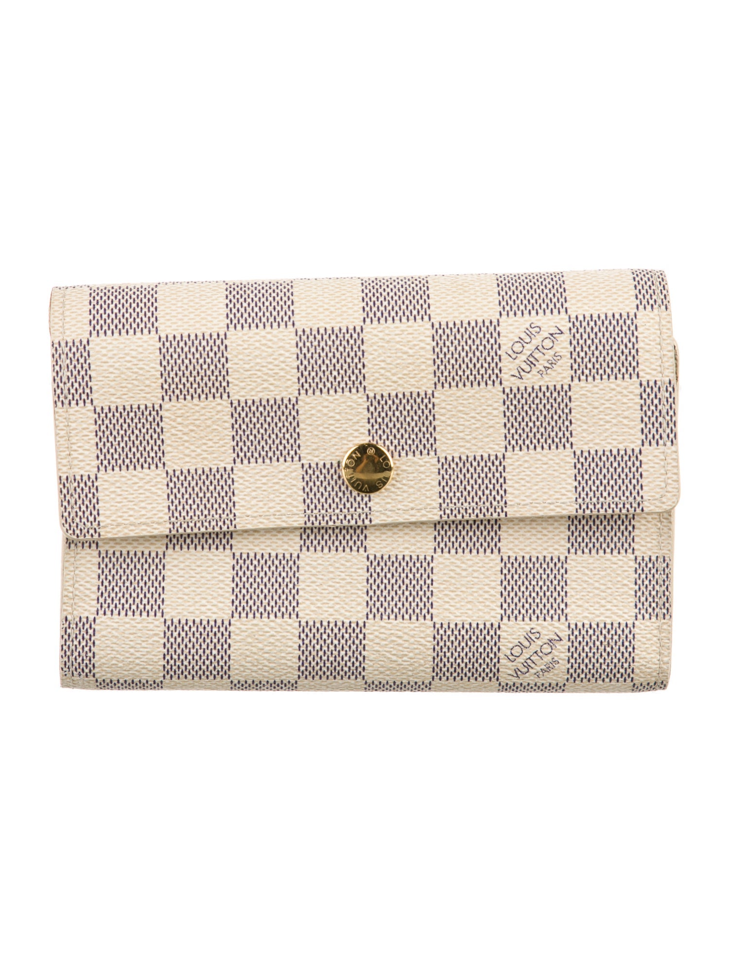 Louis Vuitton 2007 Damier Azur Pattern Alexandra Wallet