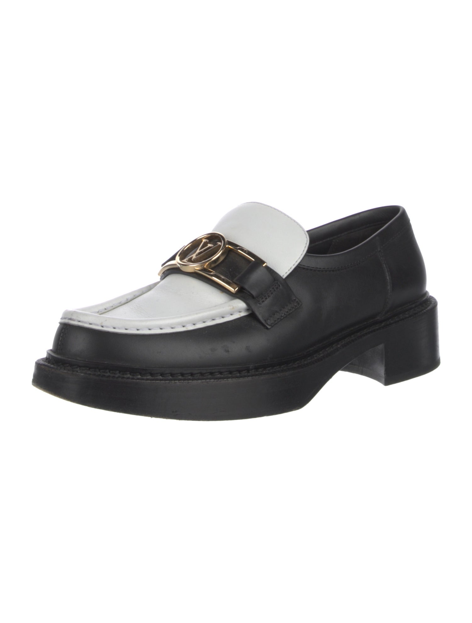 Louis Vuitton LV Monogram Leather Loafers