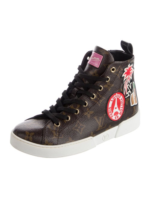 Louis Vuitton LV Monogram Embroidered Accent Sneakers