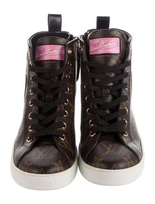 Louis Vuitton LV Monogram Embroidered Accent Sneakers