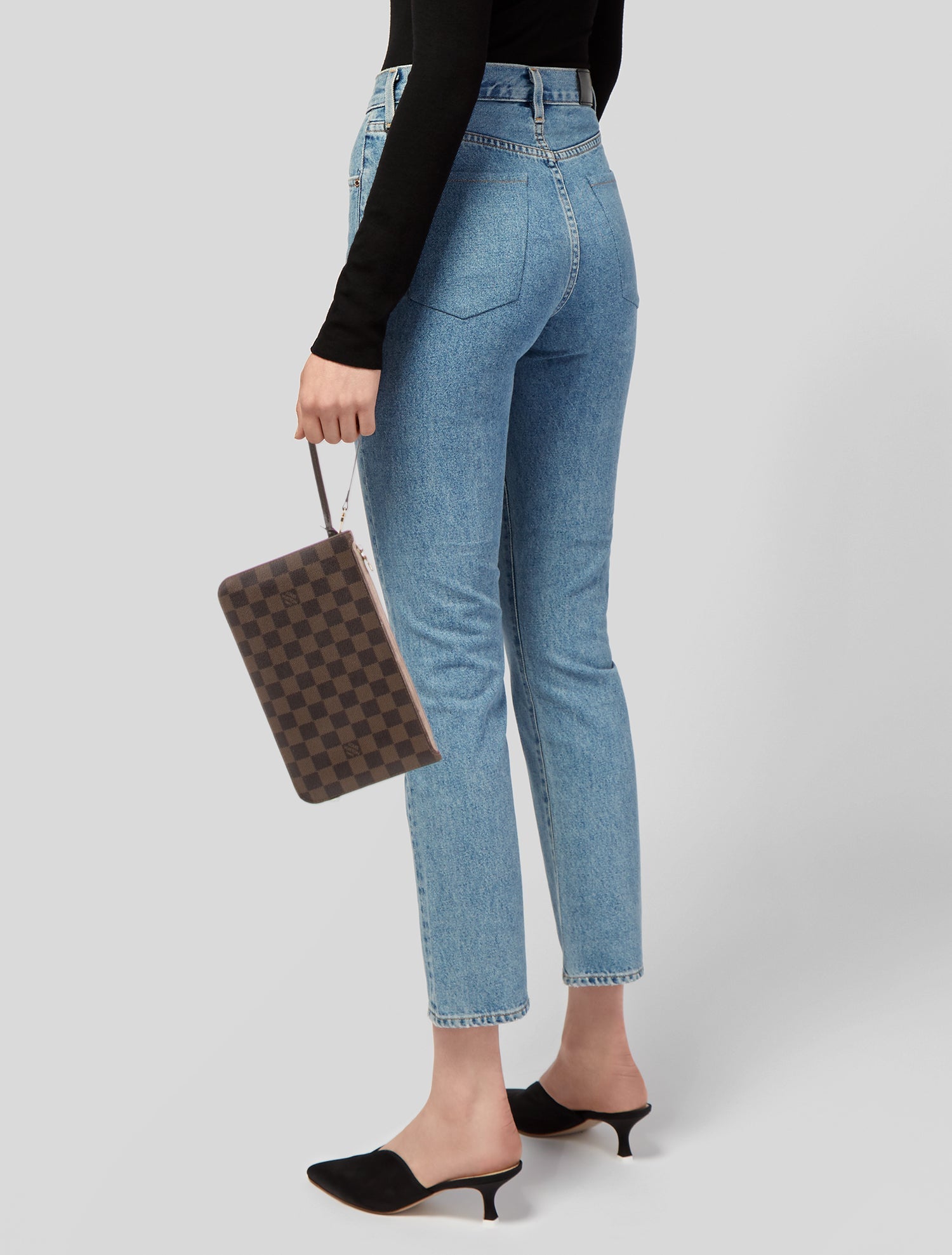 Louis Vuitton Damier Ebene Neverfull Pouch