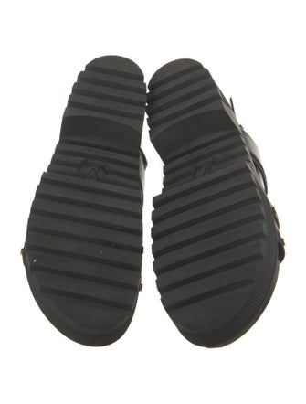 Louis Vuitton Monogram Pattern Leather Slingback Sandals