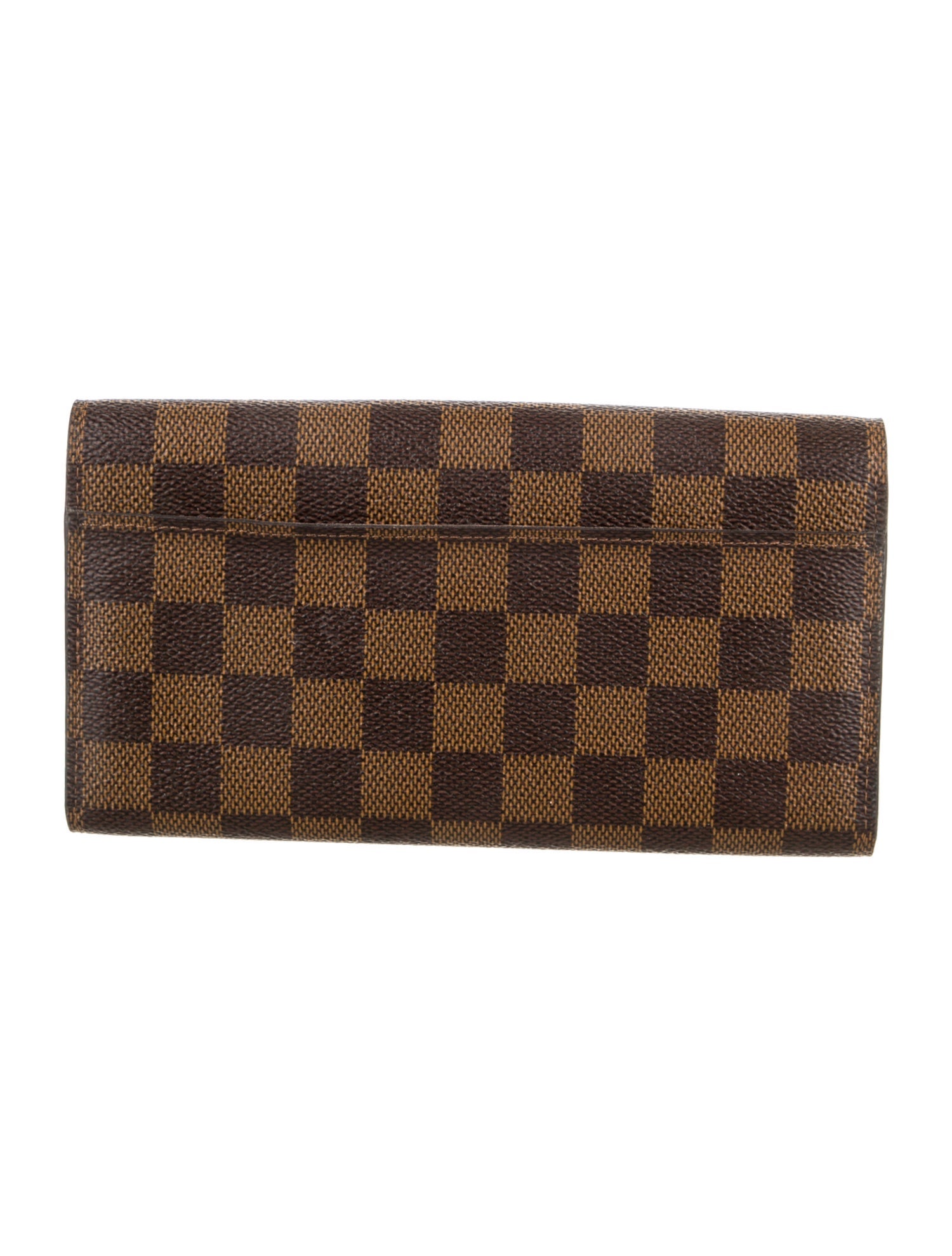 Louis Vuitton Damier Ebene Pattern Sarah Wallet