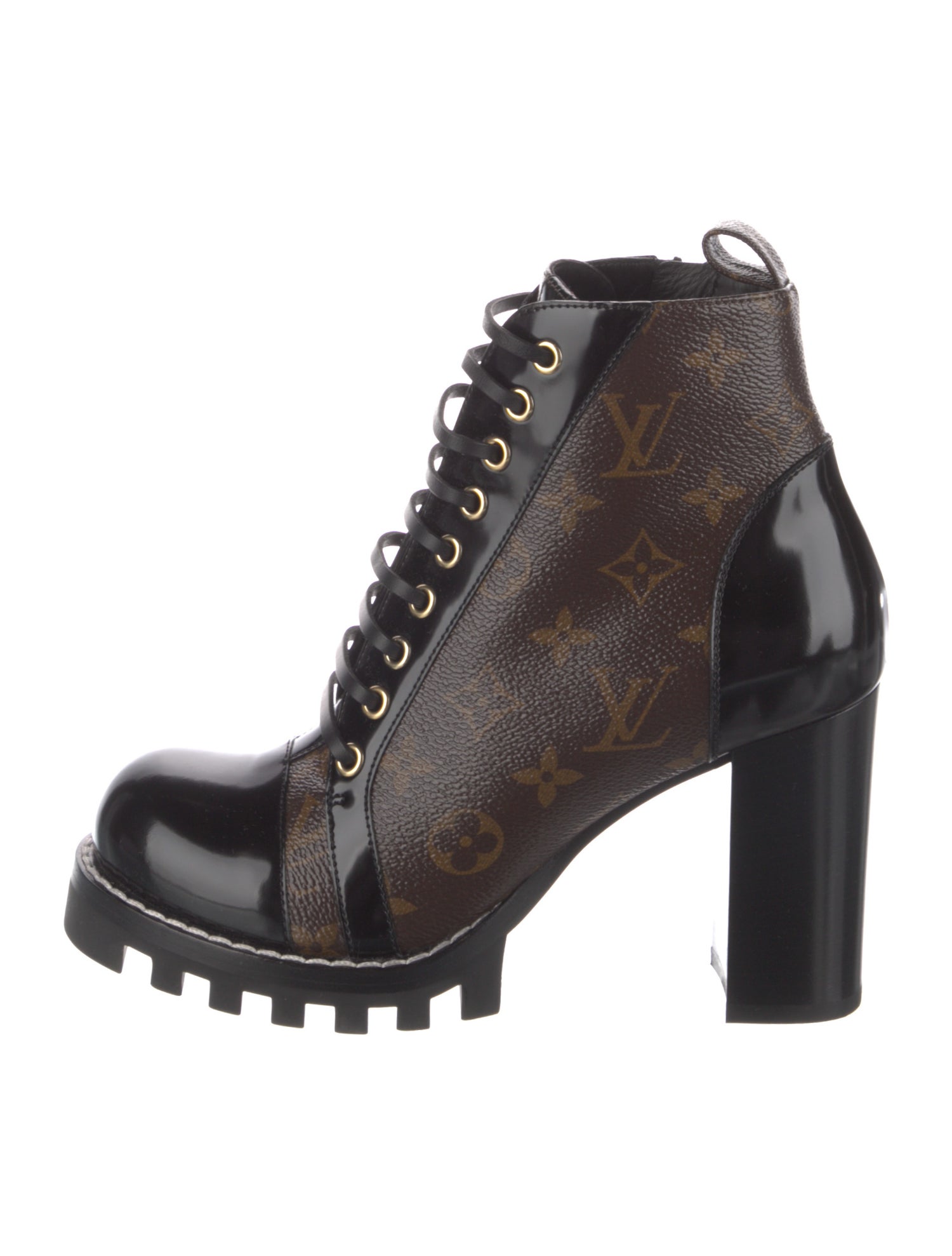 Louis Vuitton Printed Combat Boots