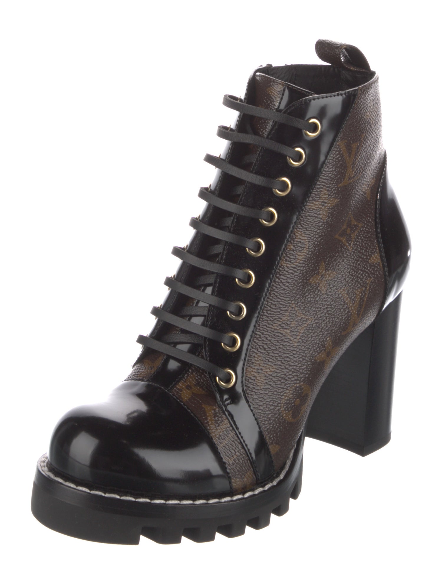 Louis Vuitton Printed Combat Boots