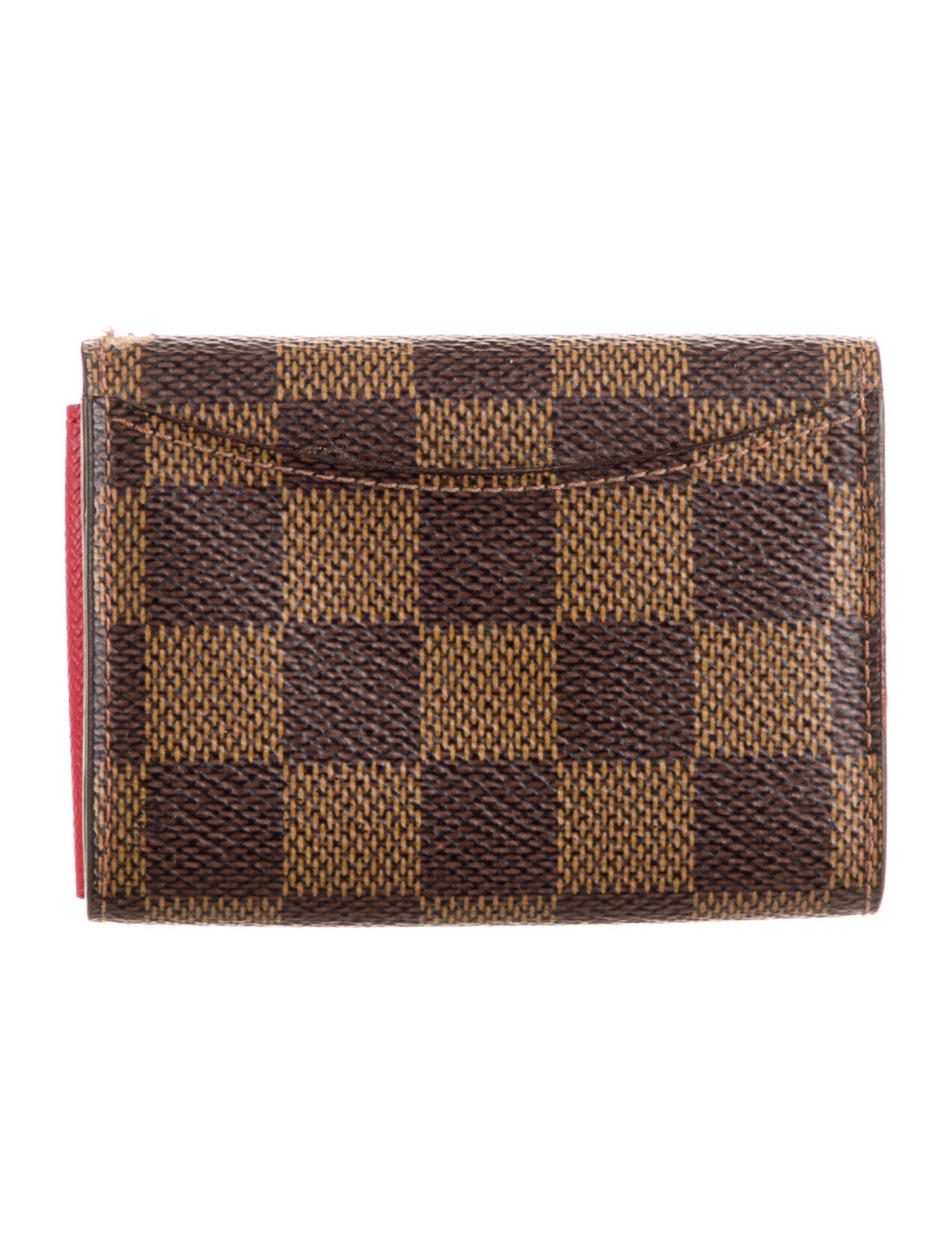Louis Vuitton Damier Ebene Pattern Coated Canvas Koala Wallet