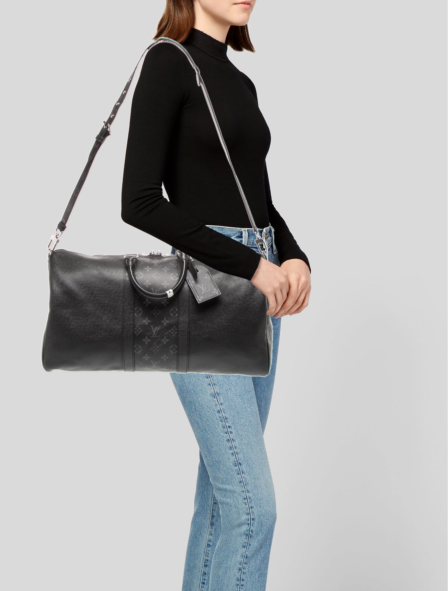 Louis Vuitton Monogram Eclipse Keepall Bandouliere 50