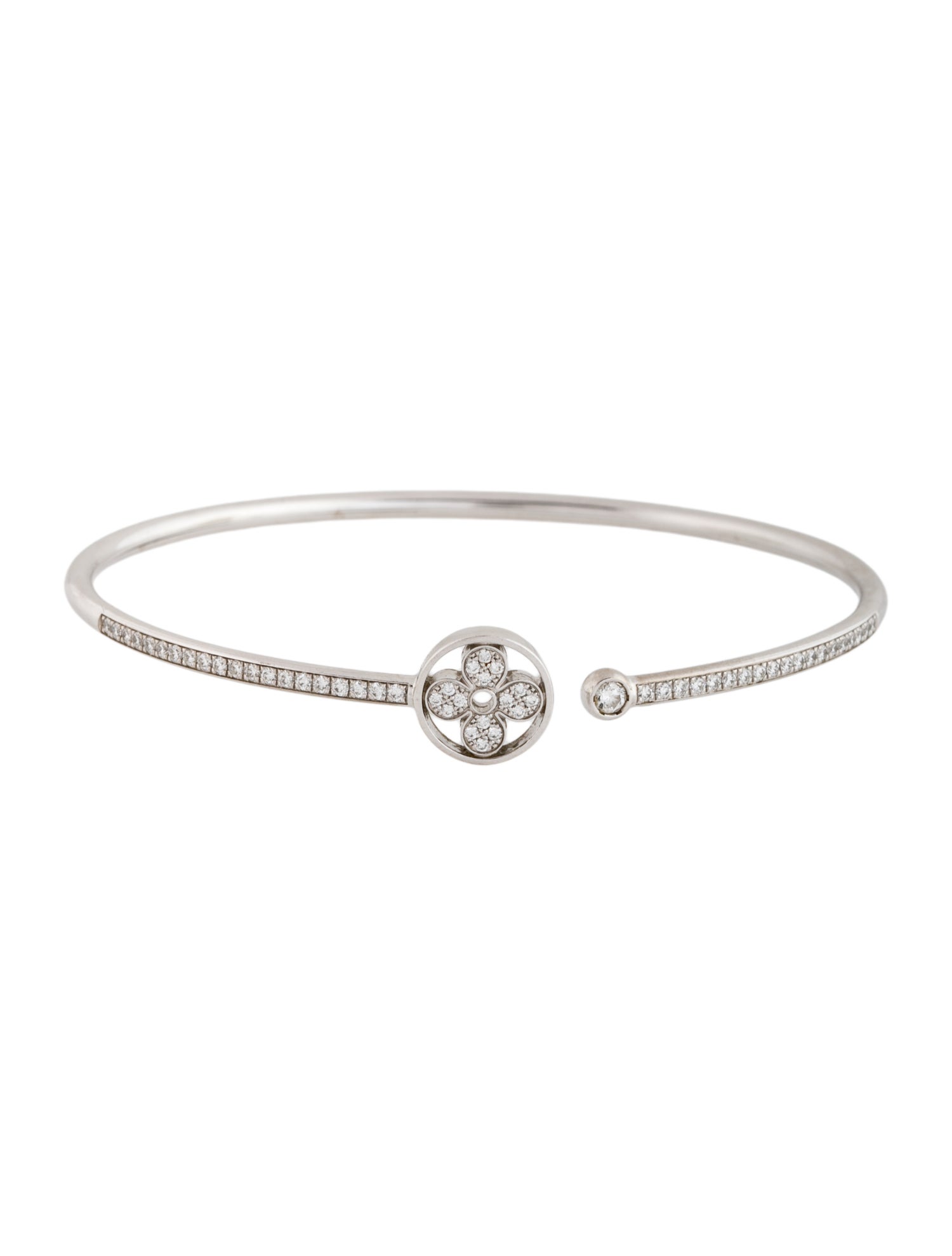 Louis Vuitton 18K Diamond Idylle Blossom Twist Bracelet