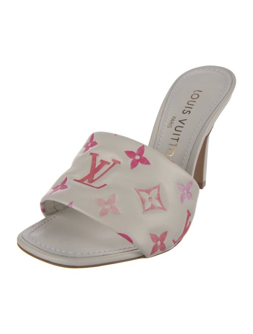 Louis Vuitton LV Monogram Leather Slides