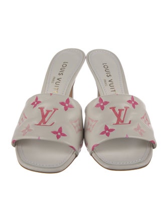 Louis Vuitton LV Monogram Leather Slides