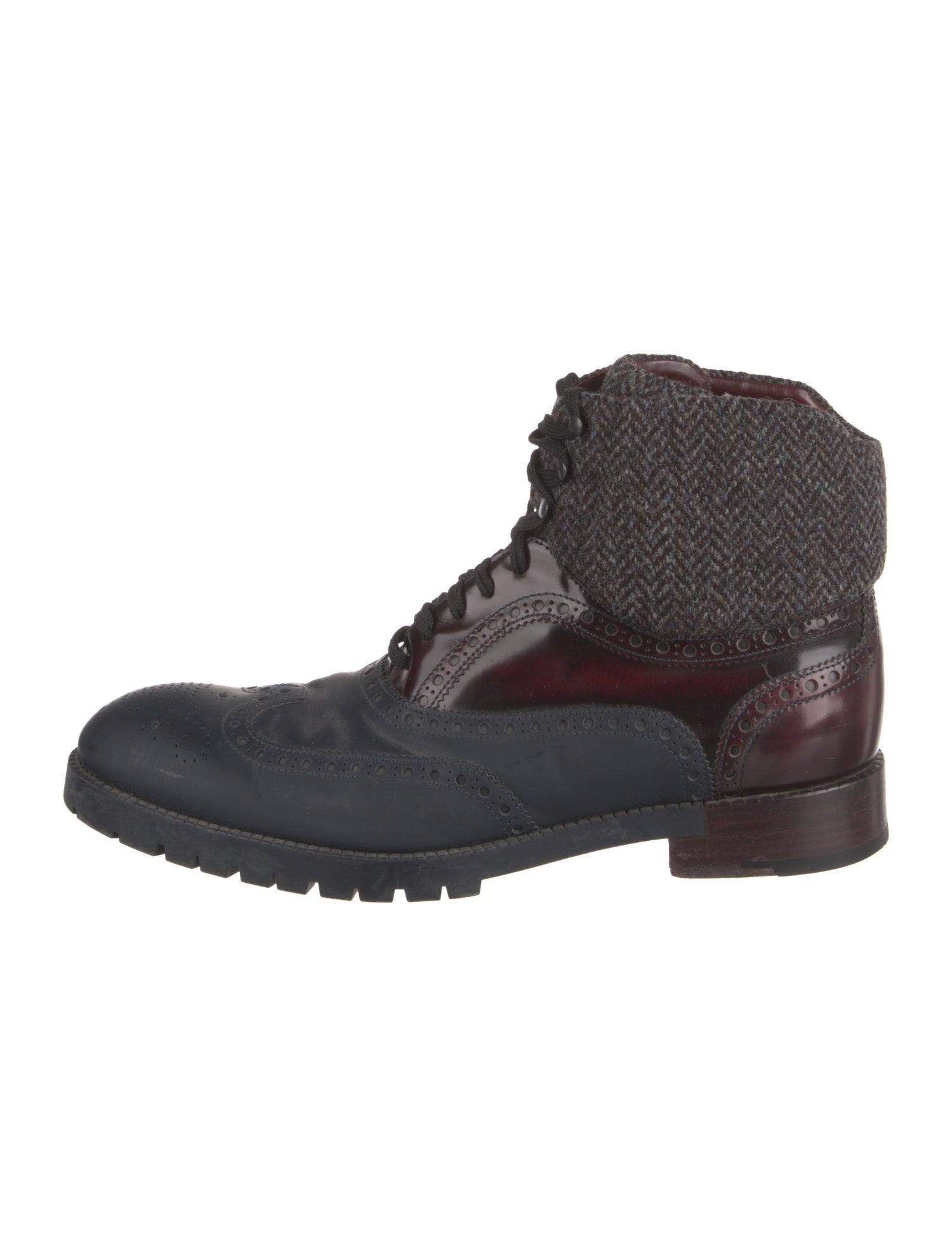 Louis Vuitton Rubber Lace-Up Boots