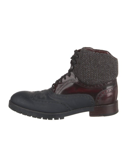 Louis Vuitton Rubber Lace-Up Boots