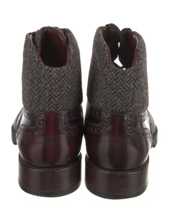 Louis Vuitton Rubber Lace-Up Boots