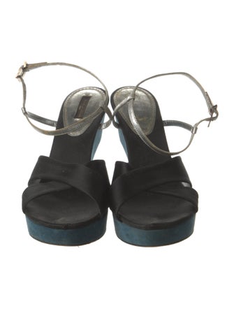 Louis Vuitton Satin Sandals