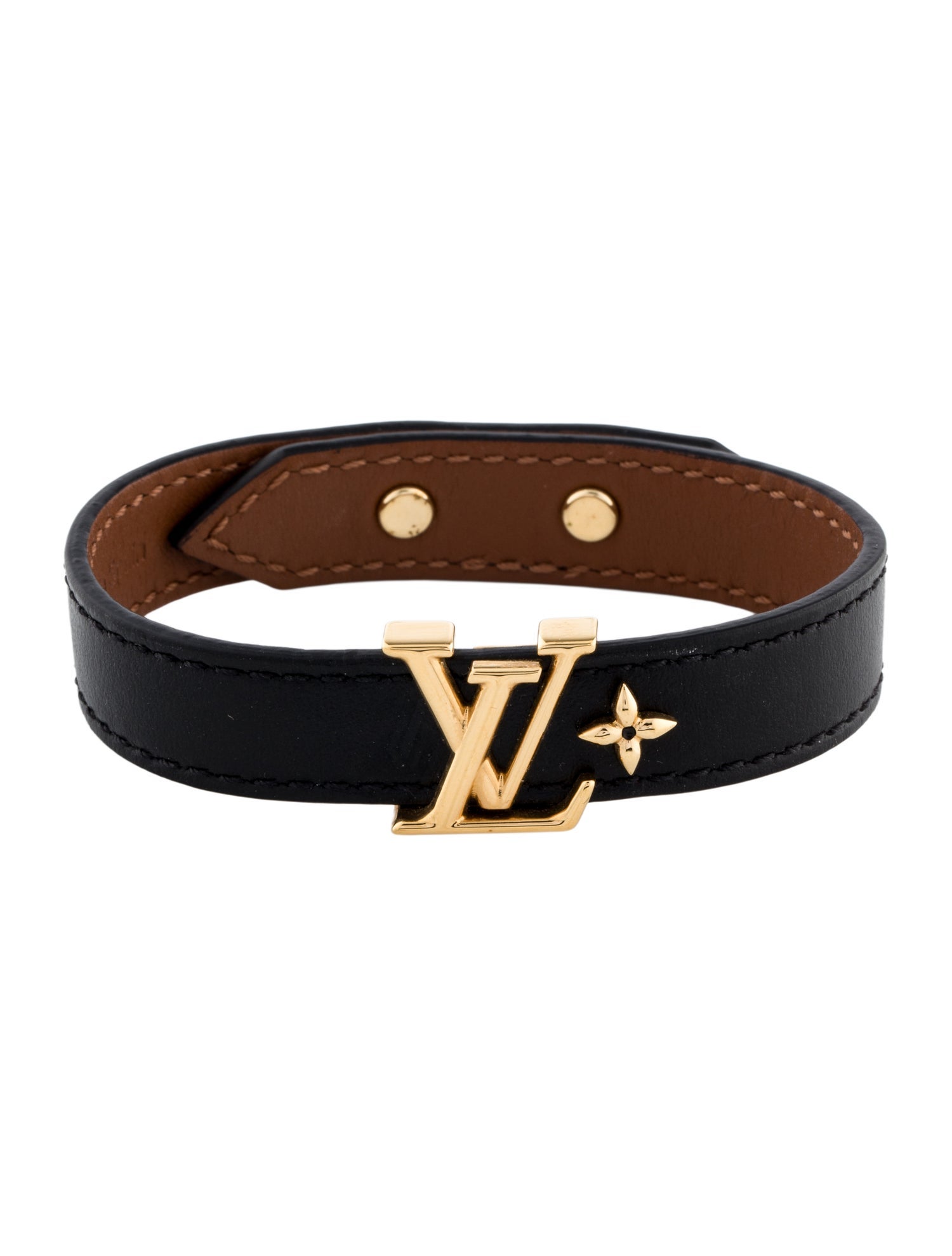 Louis Vuitton Leather LV Iconic Bracelet
