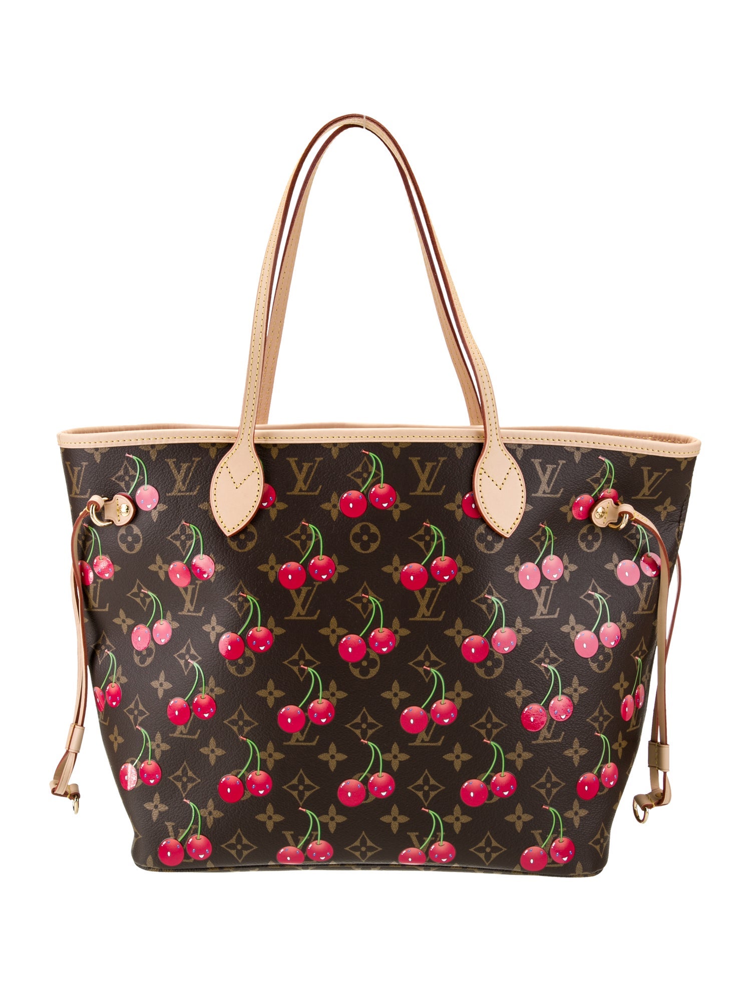 Louis Vuitton Monogram Cerises Neverfull w/Pouch MM 2025