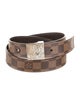 Louis Vuitton Damier Ebene Pattern Coated Canvas Belt