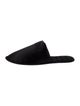 Louis Vuitton Satin Embroidered Accent Slippers