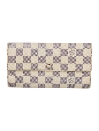 Louis Vuitton 2009 Damier Azur Pattern Sarah Wallet